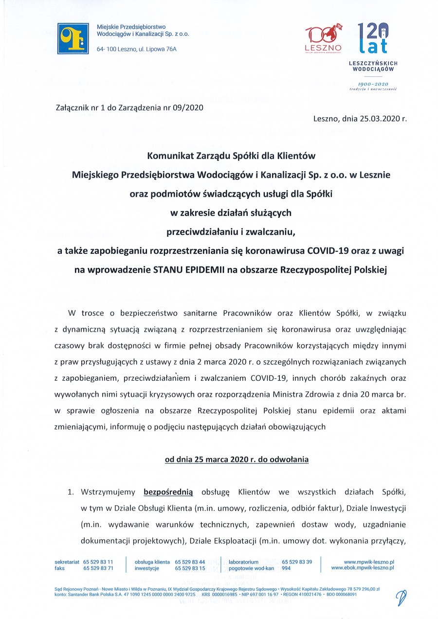 Komunikat 25.03.2020 str.1