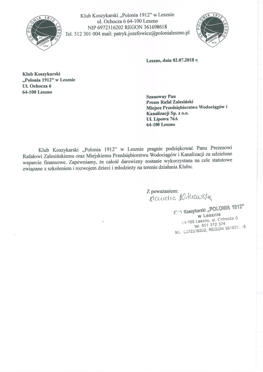 csr.2018 Polonia 1912 koszykowka